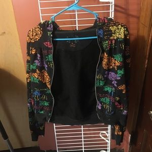 Rainbow butterfly & flower jacket